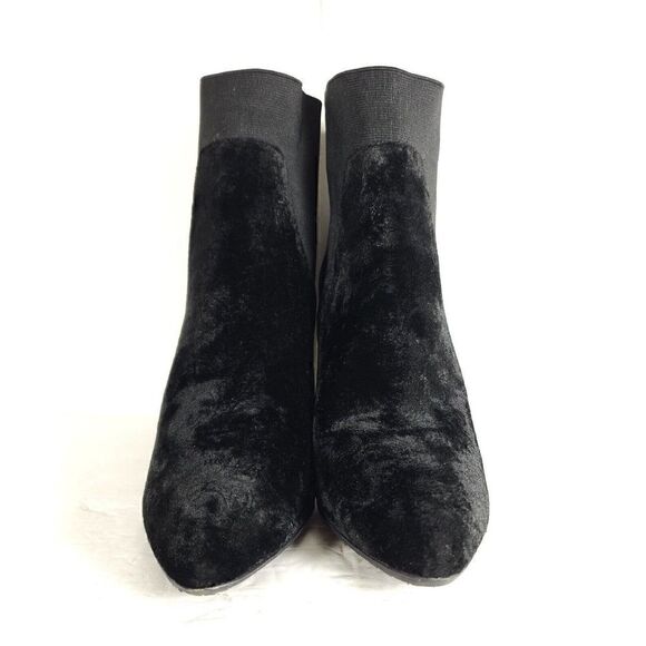 Donald J Pliner Women’s Hyde US 9.5M Black Velvet Brocade Ankle Boots Booties - Picture 4 of 14